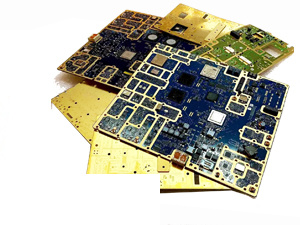Плата от сотовой GSM станции — желтая